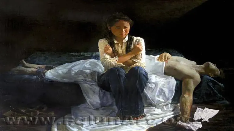 Bức tranh "Thảm kịch tại Trung Quốc" phơi bày tội ác được che giấu