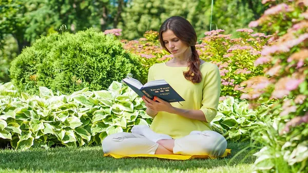 Học viên Pháp Luân Công đọc sách