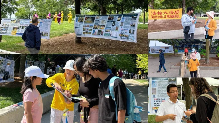 Toronto: Người dân tìm hiểu về Pháp Luân Công và cuộc bức hại tại Harbour Square.