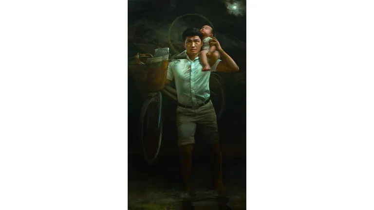 Tranh sơn dầu: “Thế gian hành” của Lâm Dụ Huyên