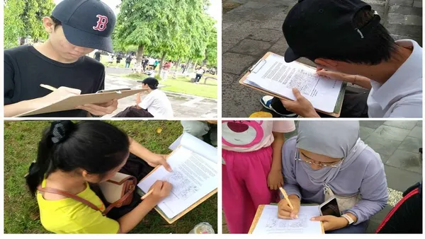 Người dân phản đối việc bức hại học viên Pháp Luân Công tại Trung Quốc